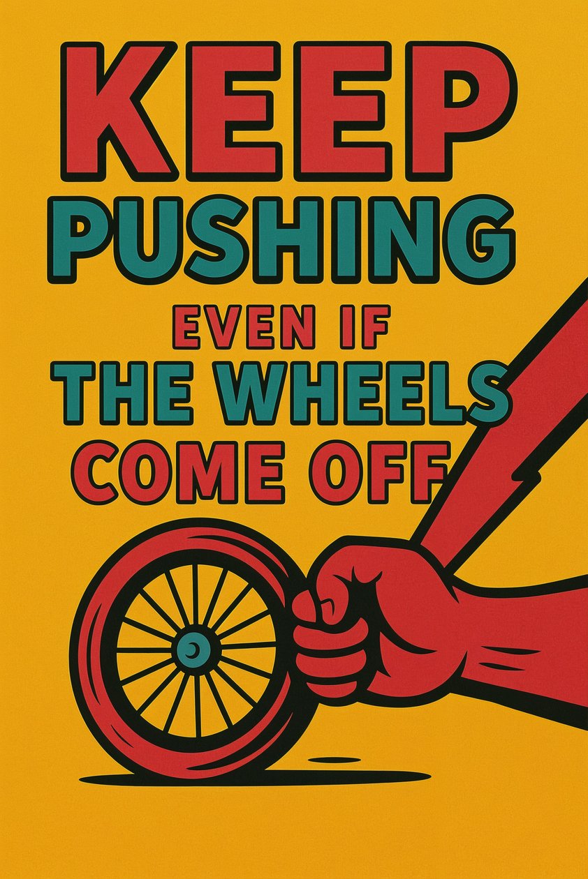 Push Through Anyway, 2025 by George Rosaly