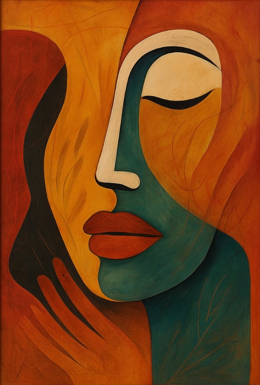 The Mask We Wear, 2025 by George Rosaly