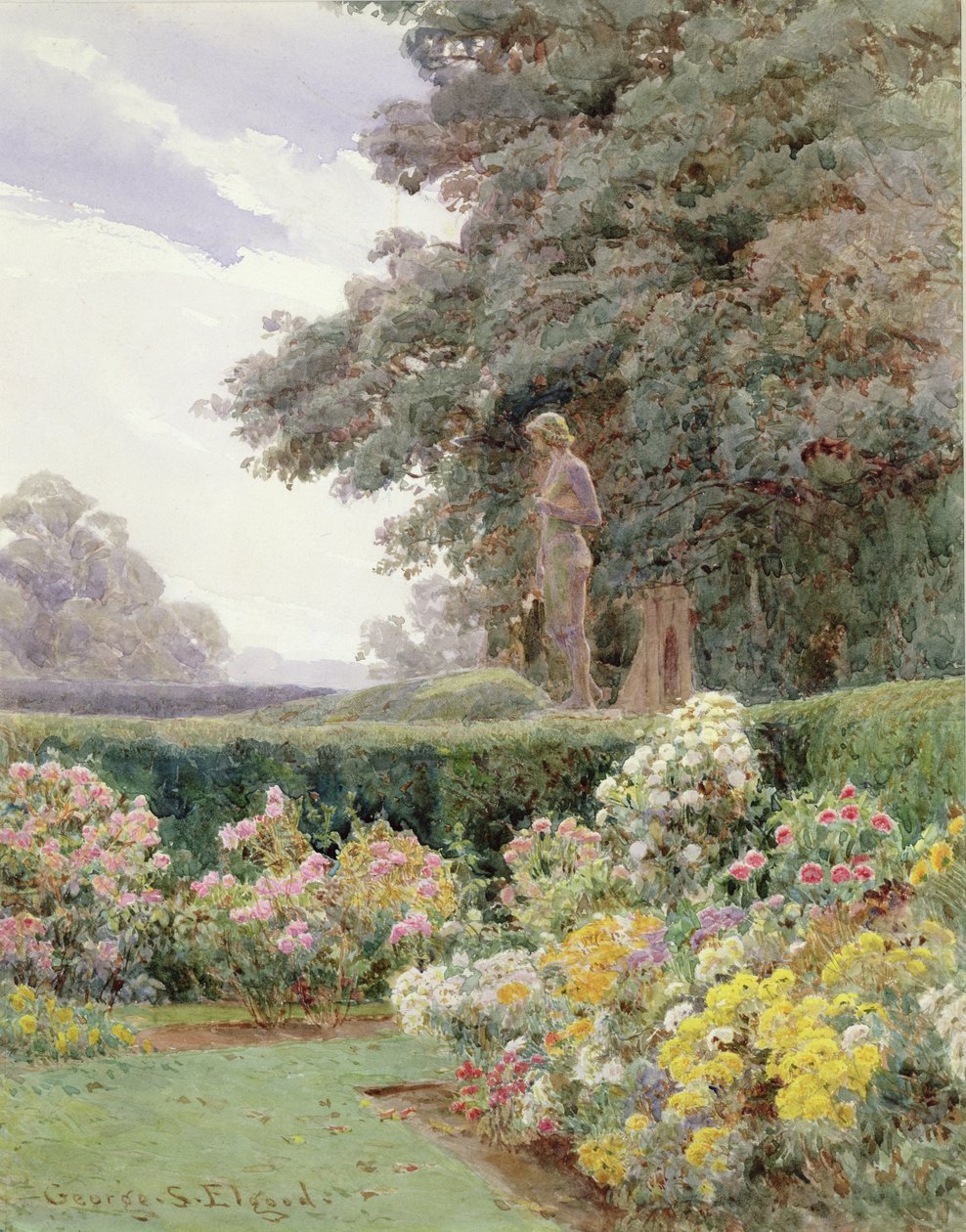 A Corner of the Garden by George Samuel Elgood