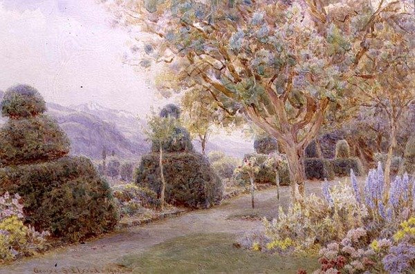 Chateau de la Cour, Rhone Valley by George Samuel Elgood
