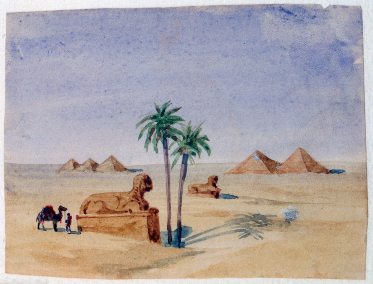 Sphinx and Pyramids, Giza II by George Sand