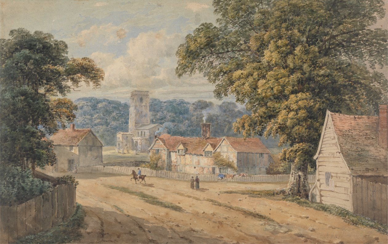 The Village of Aldbury, Hertfordshire by George Shepheard