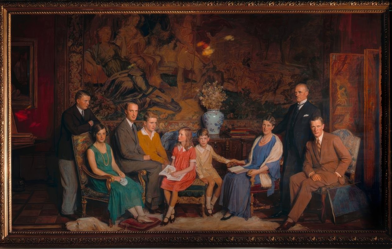 Gustav Krupp von Bohlen und Halbach Family Portrait by George Simon Harcourt
