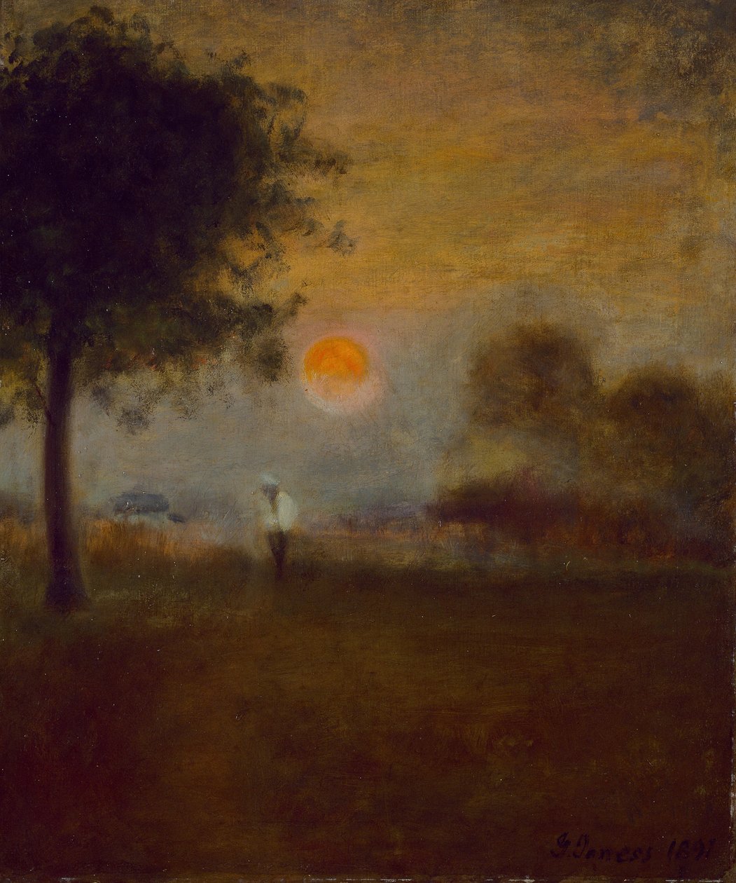 Moonrise by George Snr. Inness: Premium art reproduction