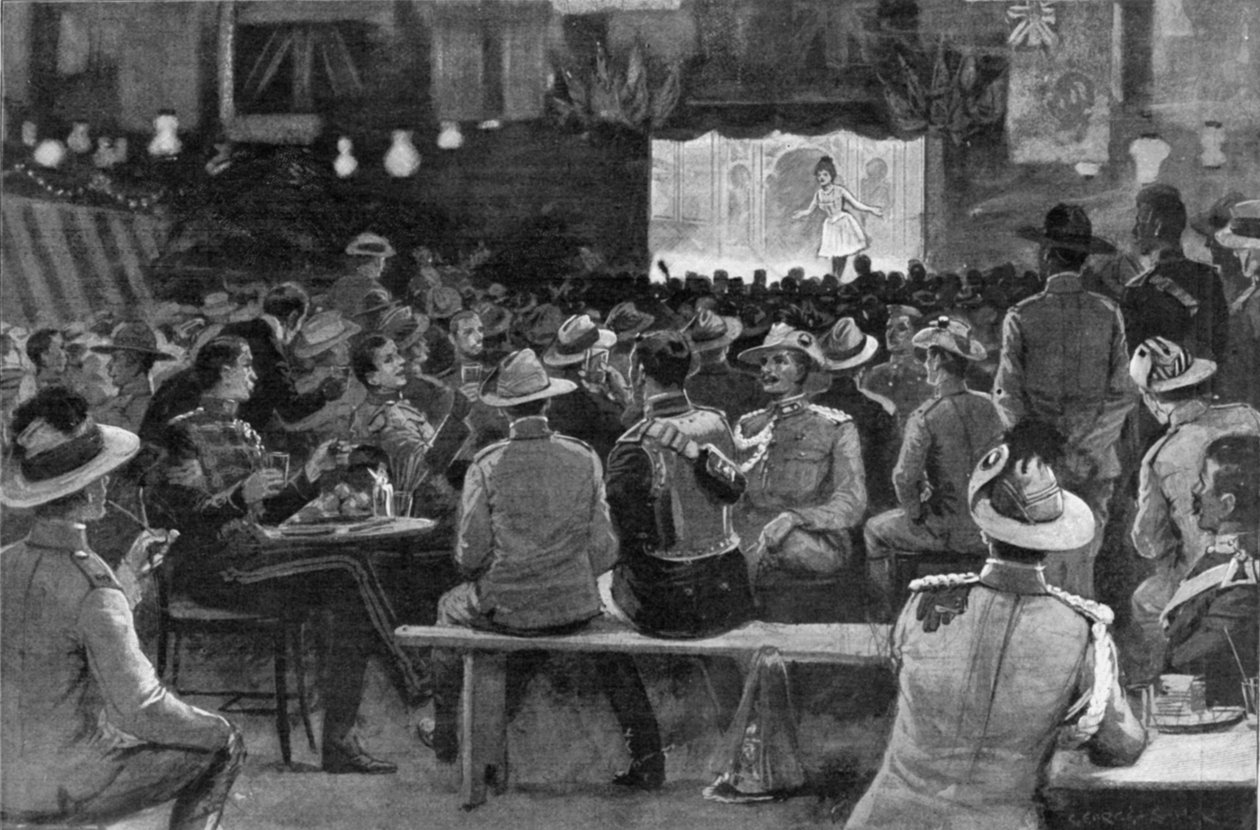 The Entertainment of Colonials Given by The Royal Horse Guards at Albany Street Barracks, Illustration from 