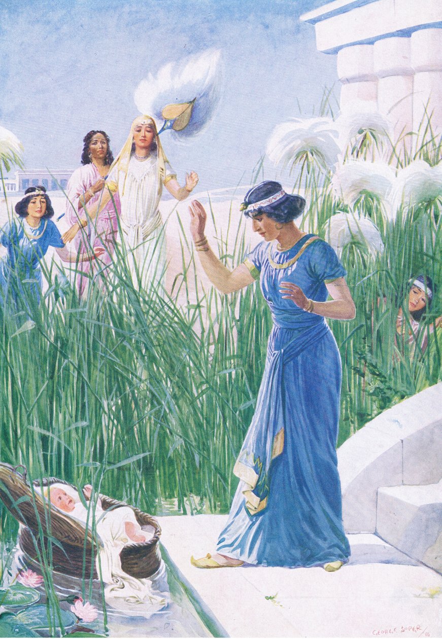 The Babe Among the Bulrushes by George Soper: Fine art print