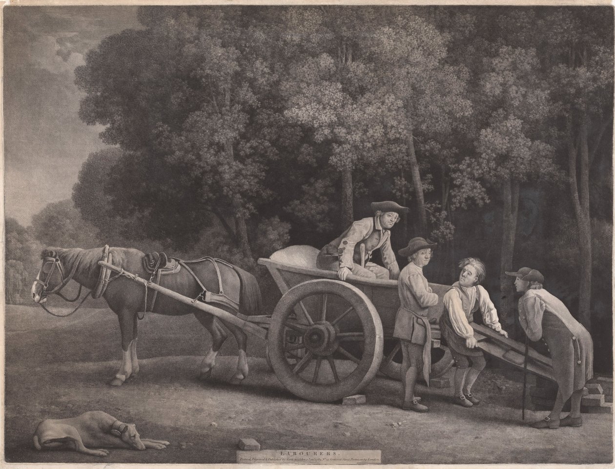 Labourers, Engraved by the Artist by George Stubbs
