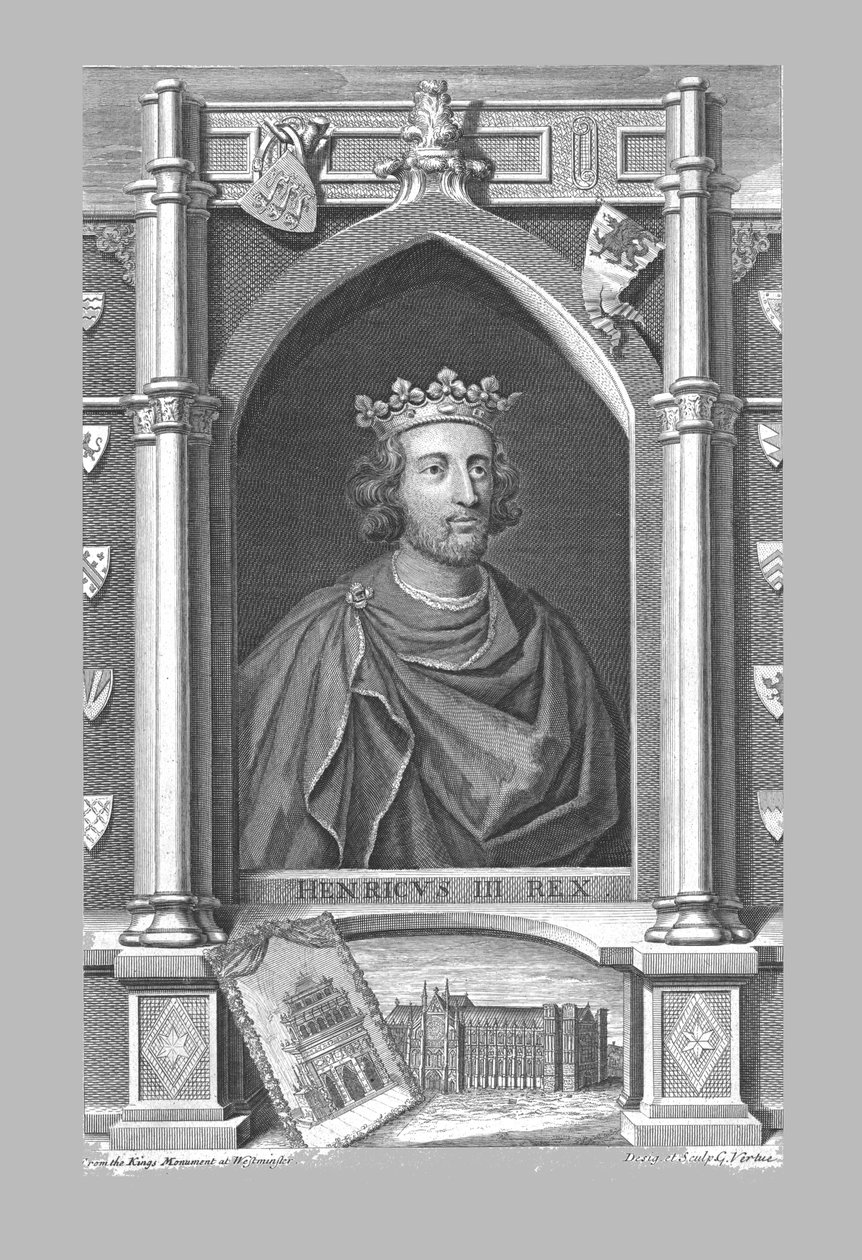 Monument to Henry III, c1730s by George Vertue