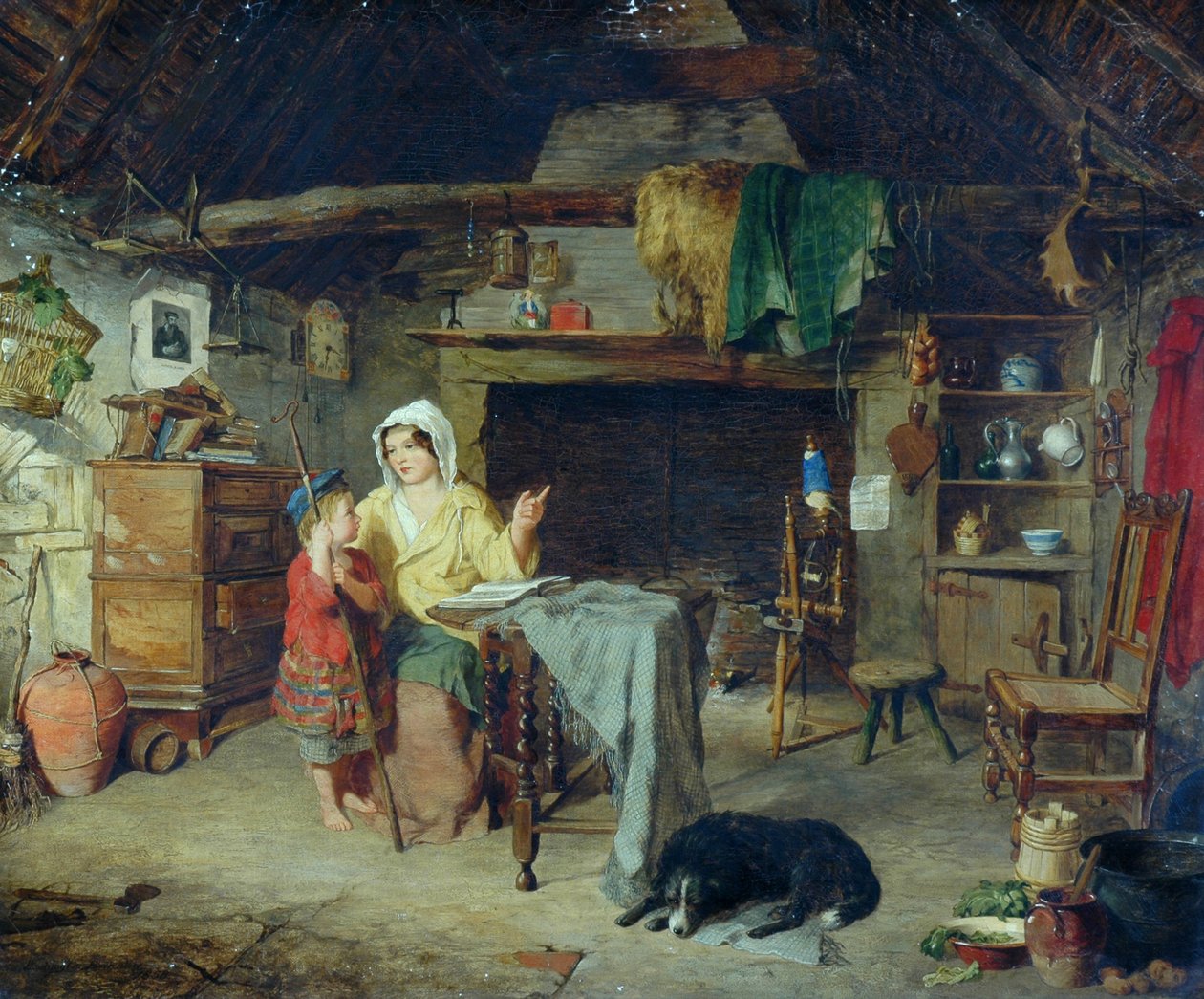 The Ettrick Shepherd Boy Receiving his First Impressions from his Mother