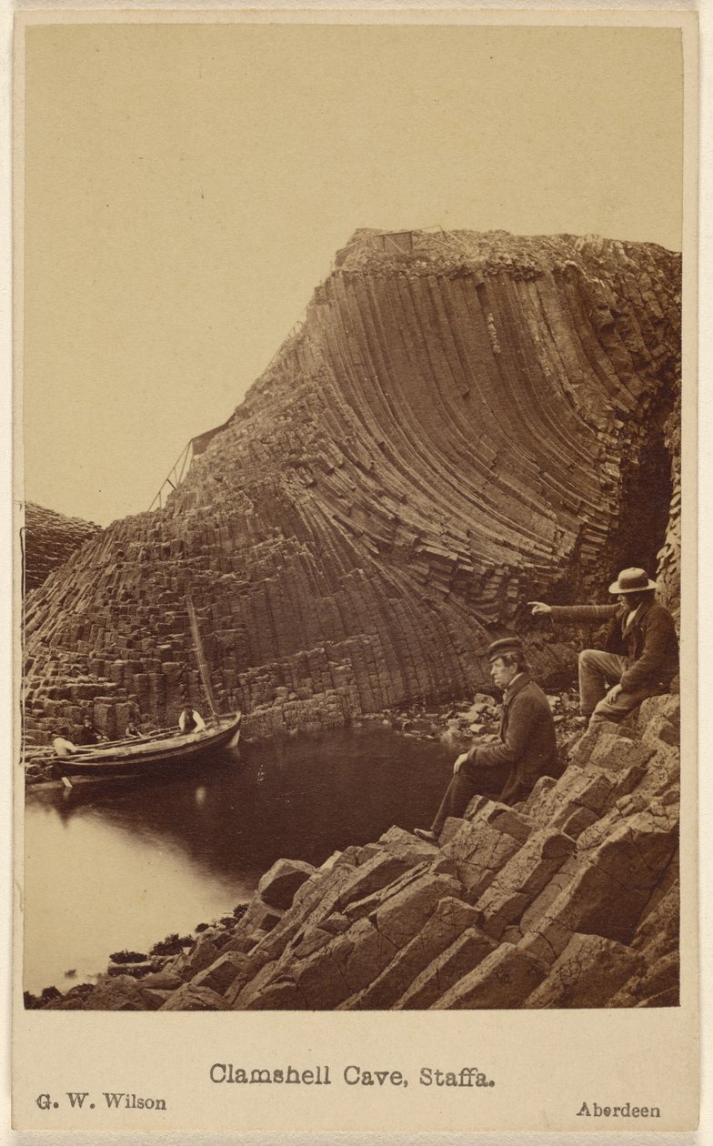 Clamshell Cave, Staffa by George Washington Wilson