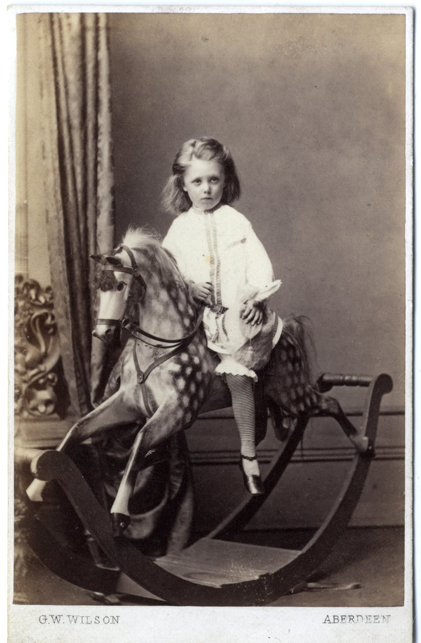 Girl on rocking horse hot sale