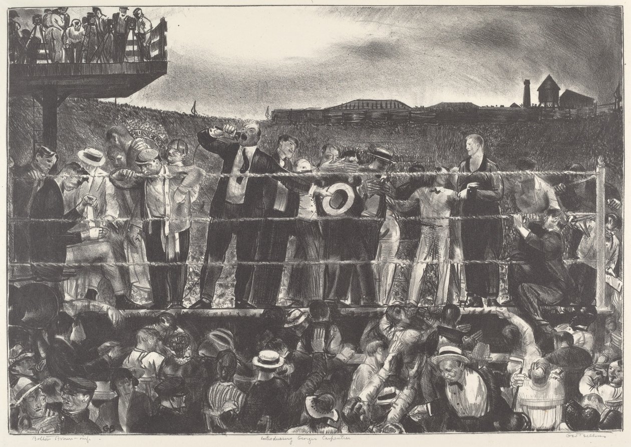 Introducing Georges Carpentier, 1921 by George Wesley Bellows