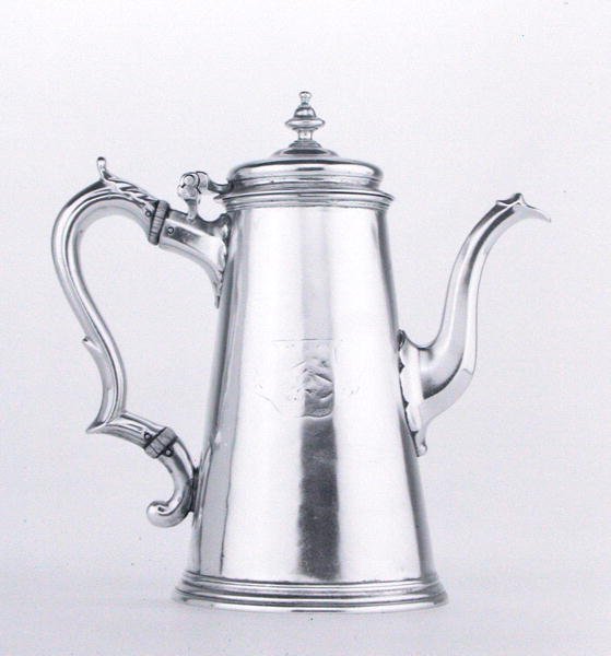 Coffee pot (silver) by George Wickes