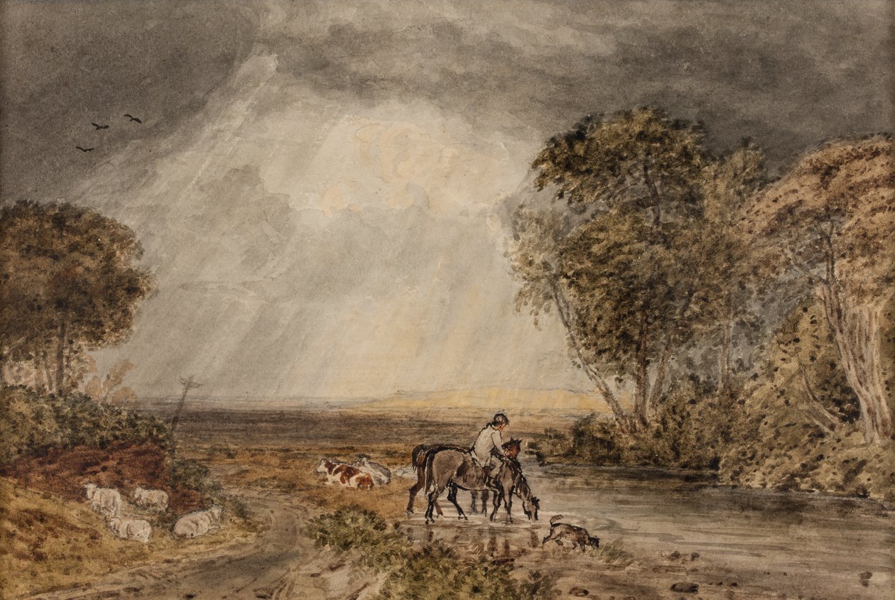 Landscape [The Return Home] by George the Younger Barret