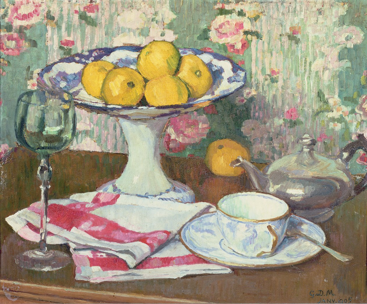 Still Life with a Fruit Dish by George-Daniel de Monfreid
