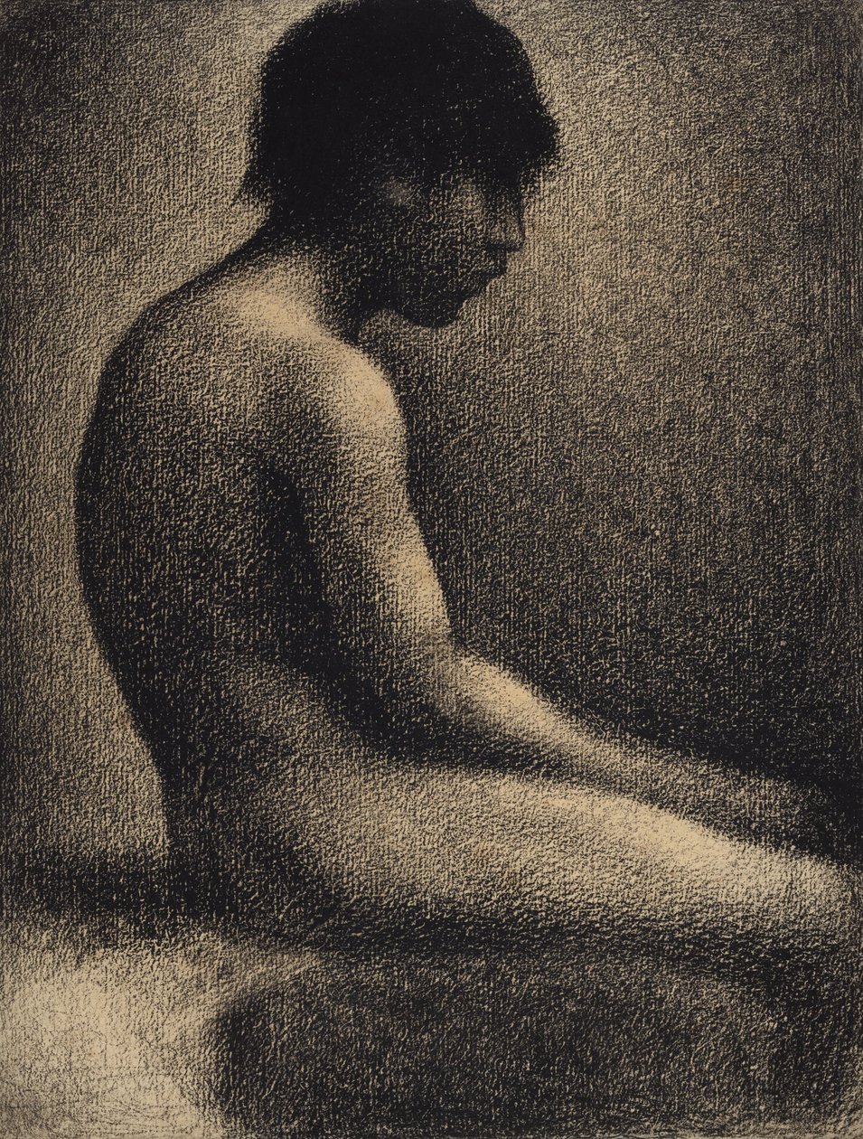Seated Nude - Study for Une Baignade by Georges Seurat