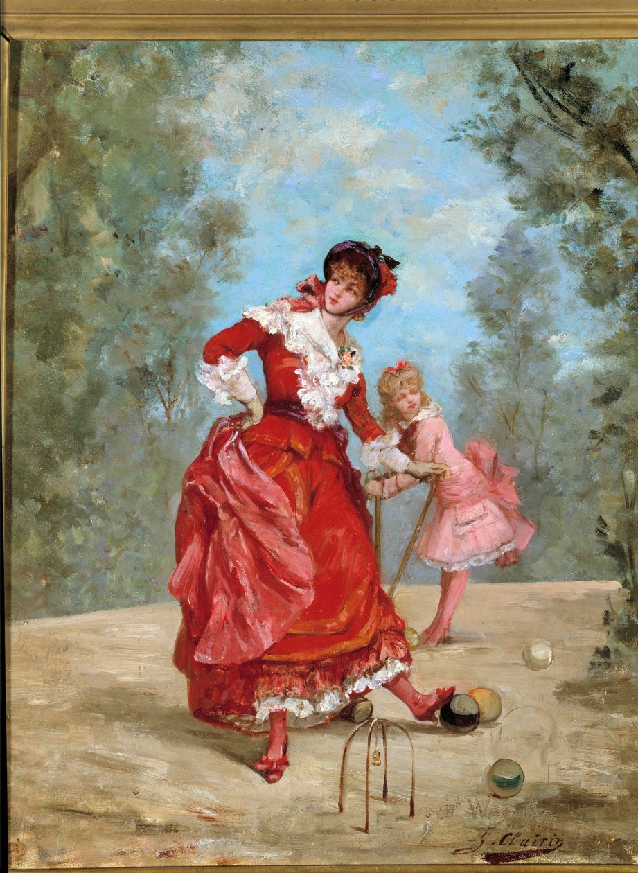Croquet game by Georges Clairin
