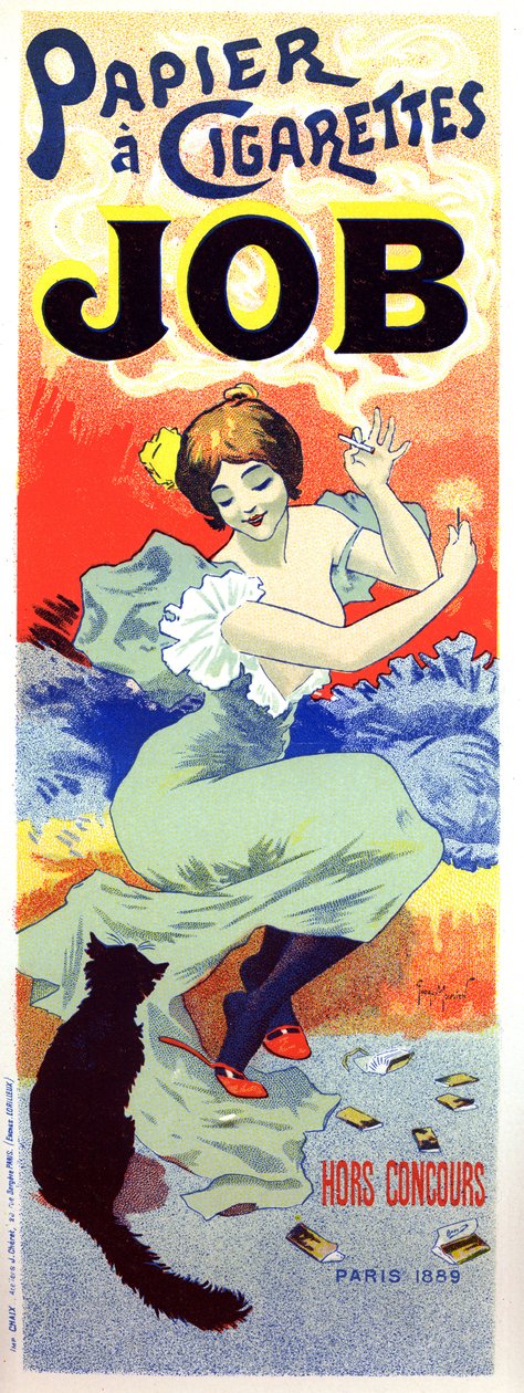 Job Cigarette Paper. Poster by Georges Meunier by Georges Meunier