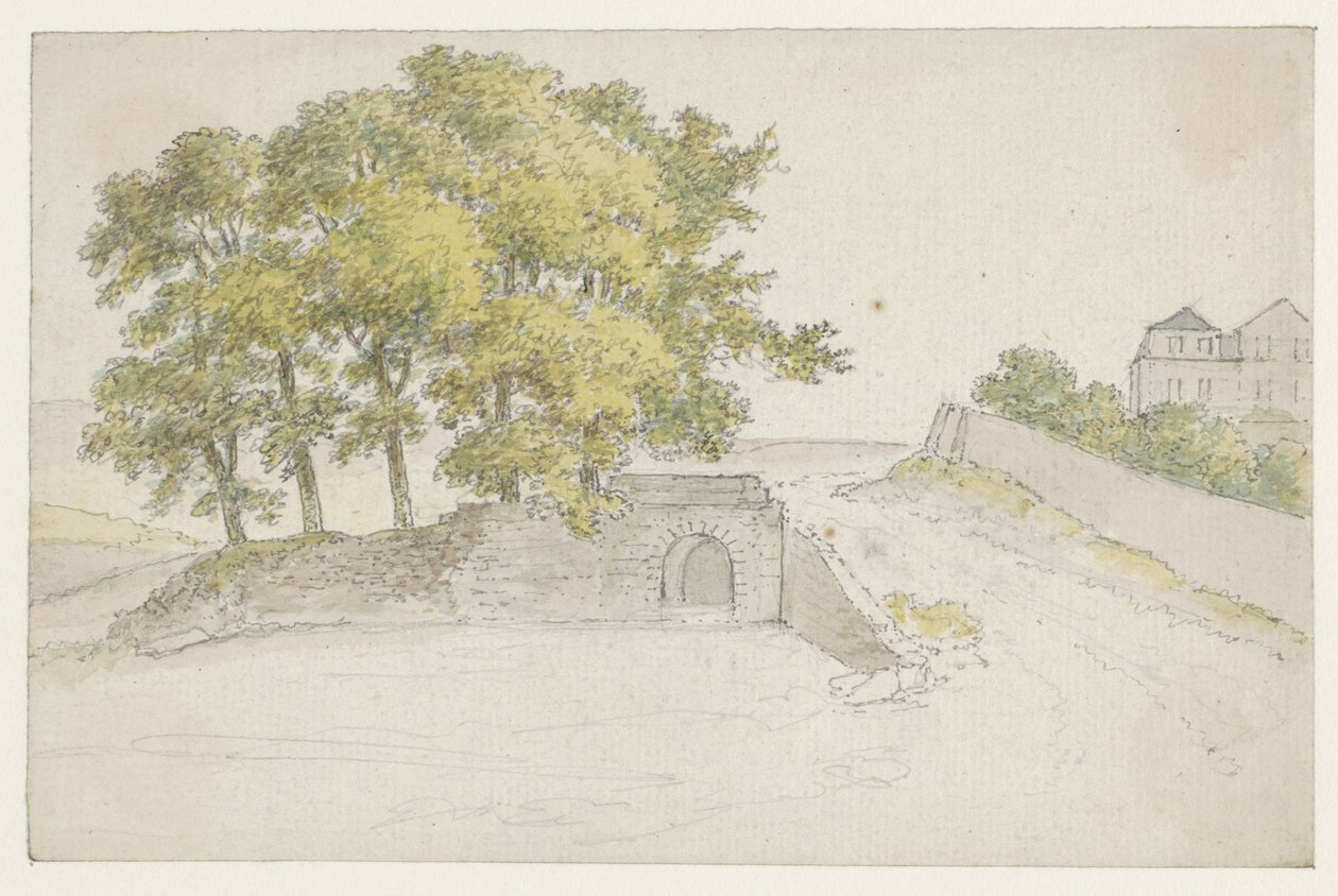 Group of Trees on a Bastion by Georges Michel
