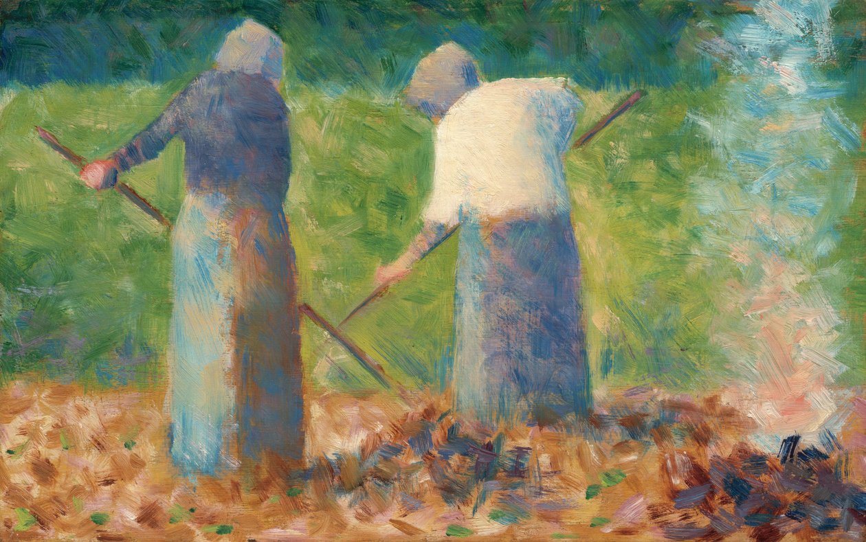 Haymakers at Montfermeil, c.1882 by Georges Pierre Seurat