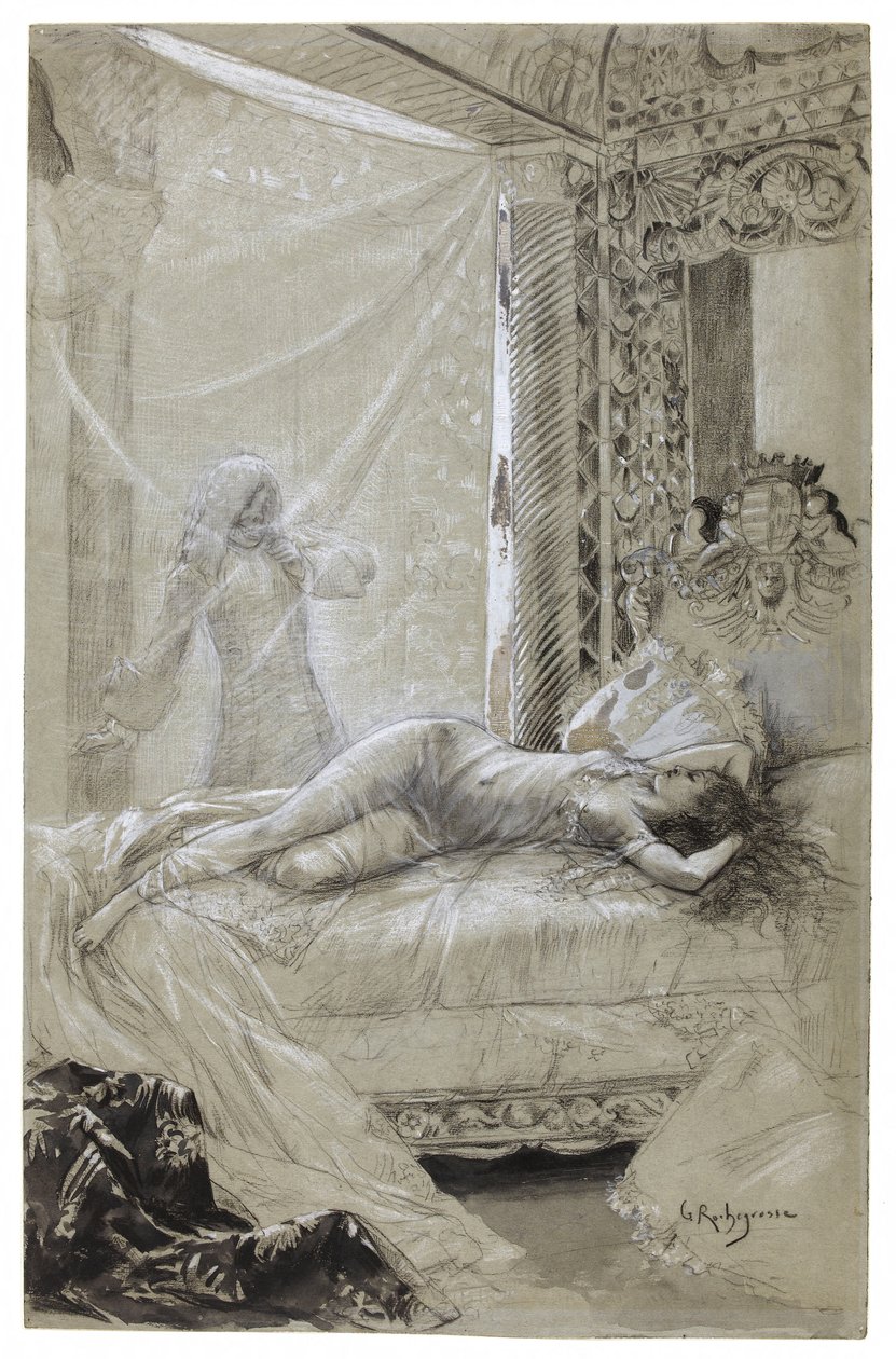 The Man Who Laughs - Josiane in Her Alcove by Georges Rochegrosse