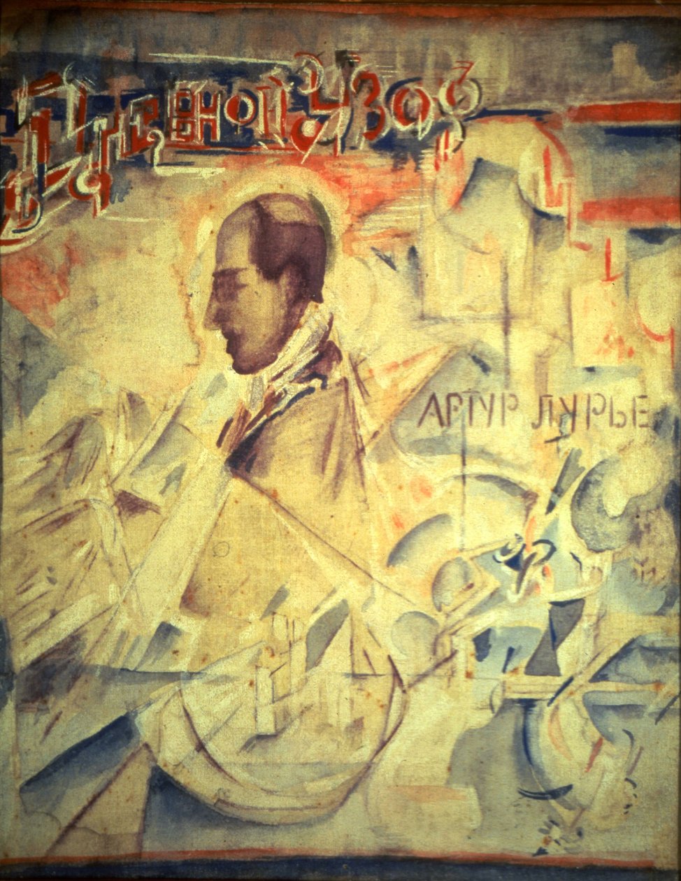 The Agenda. Portrait of the composer Arthur Lourié by Georgy Bogdanovich Yakulov