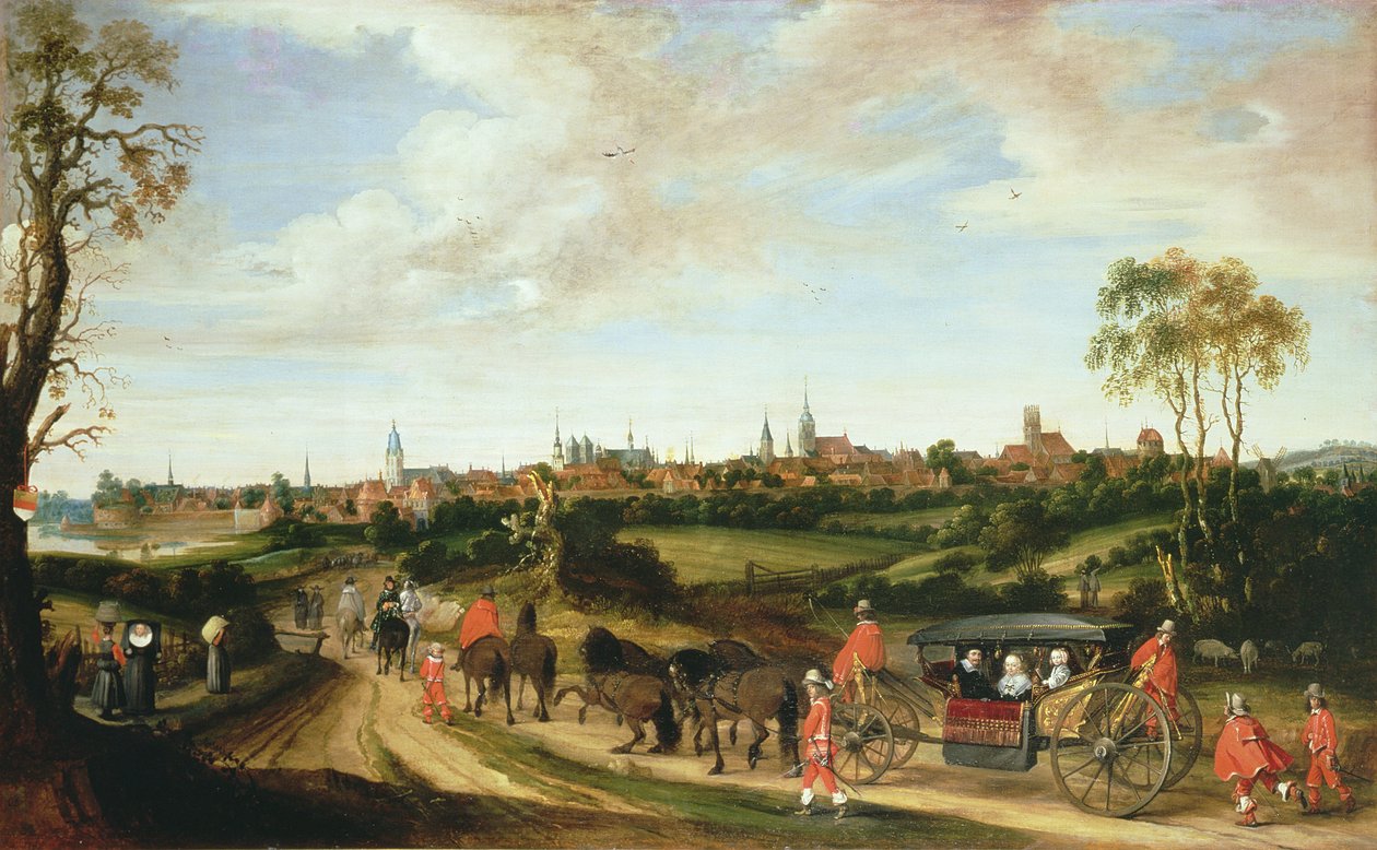 The Dutch Envoy Adriaan Pauw arriving at Munster by Gerard ter Borch