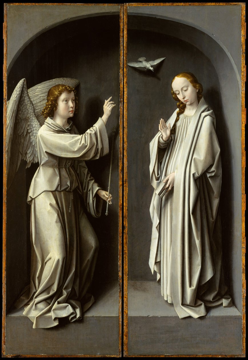 Archangel Gabriel, The Virgin Annunciate by Gerard David