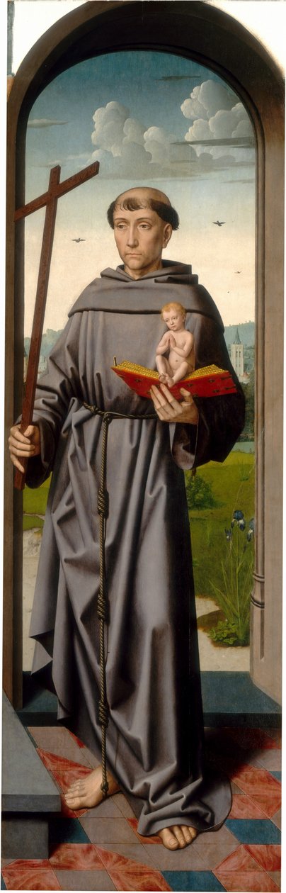 The Saint Anne Altarpiece: Saint Anthony of Padua (right panel) by Gerard David