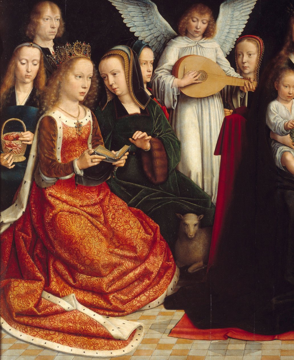 The Virgin among the Saints (detail) by Gerard David