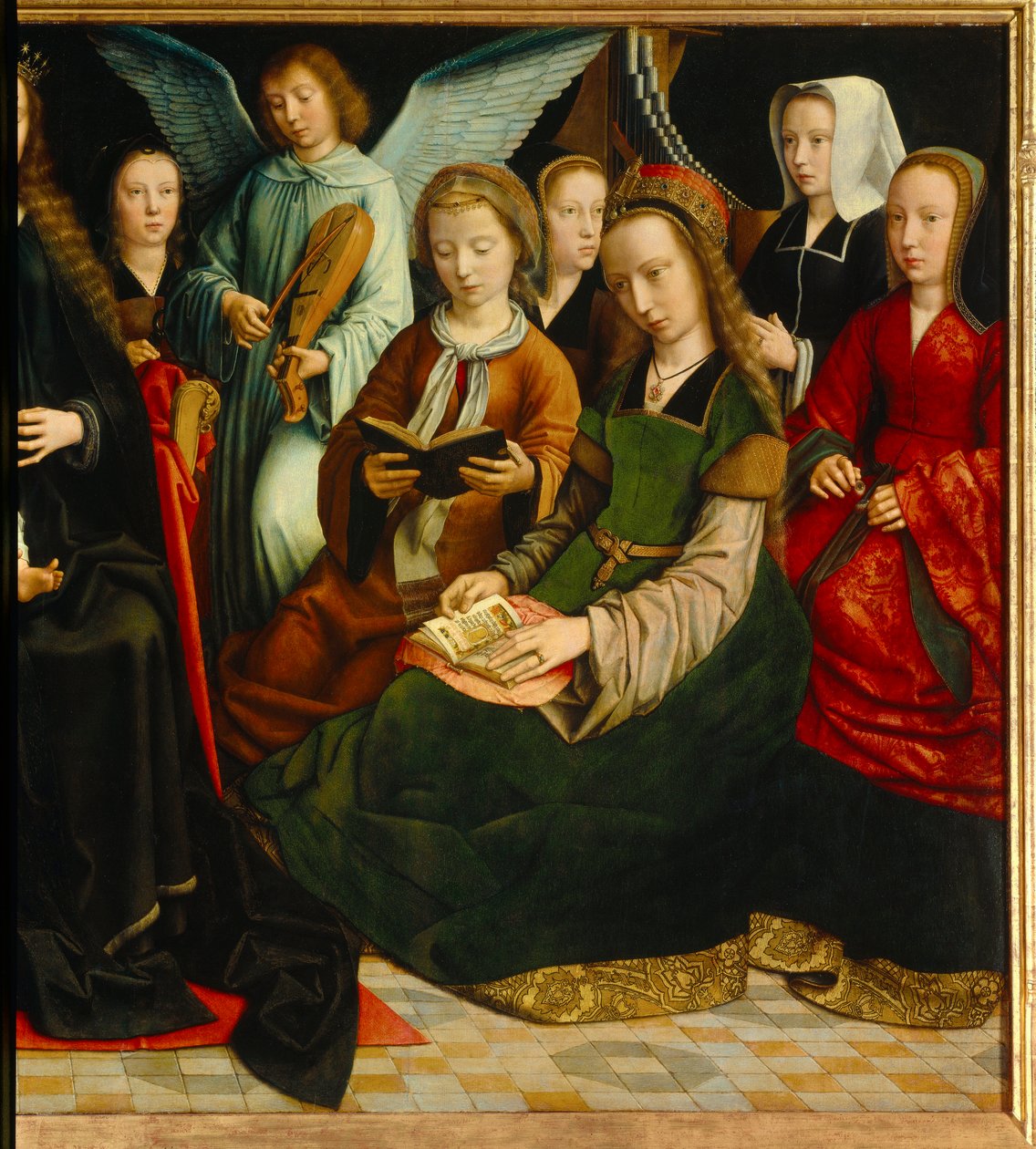 The Virgin Among the Saints (Detail) by Gerard David