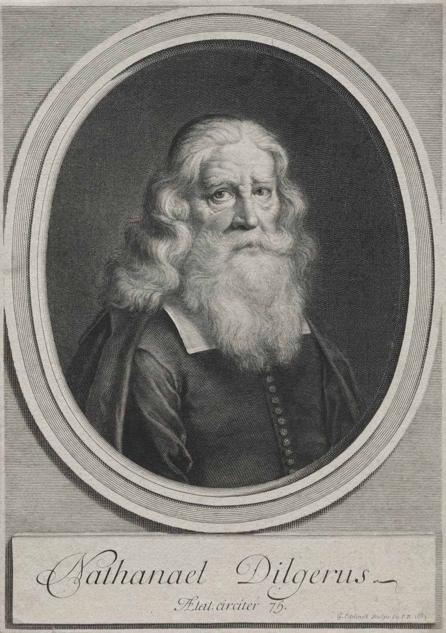 Nathanael Dilgerus, Minister of Danzig by Gérard Edelinck