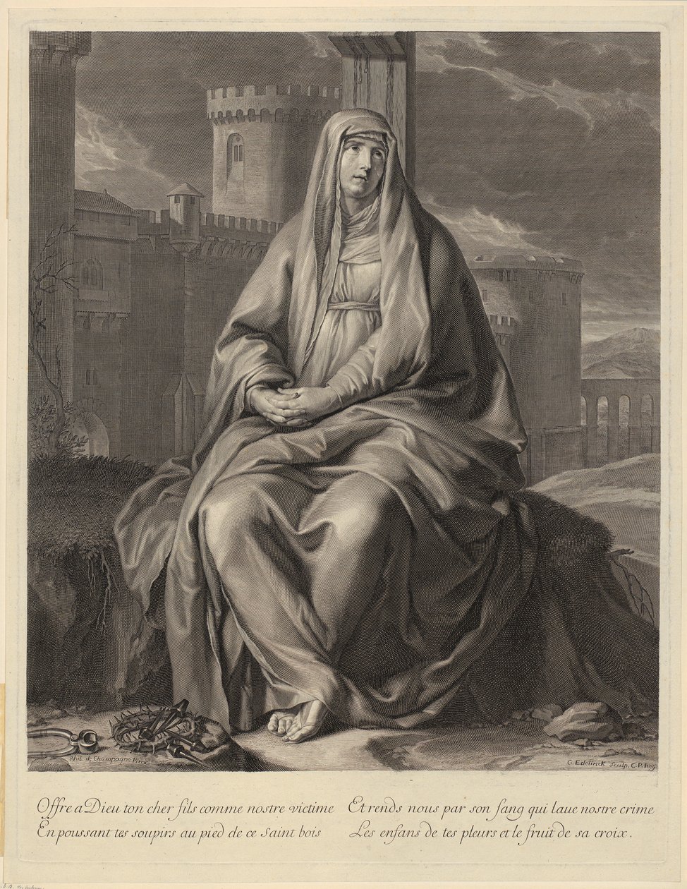 Portrait of Charles-Maurice Le Tellier by Gérard Edelinck