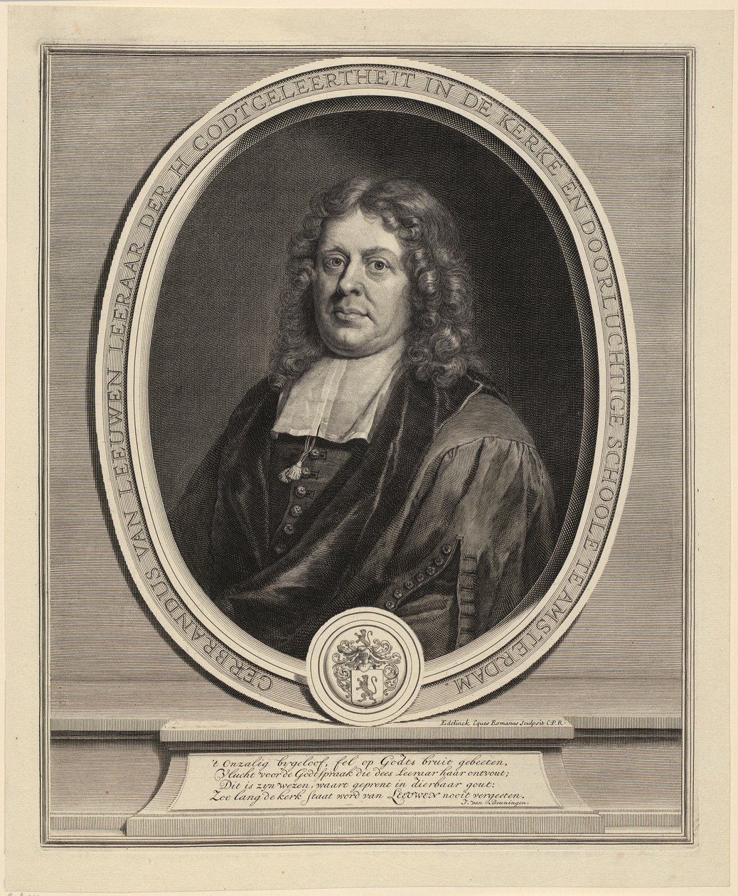 Portrait of Jules-Paul de Lionne by Gérard Edelinck
