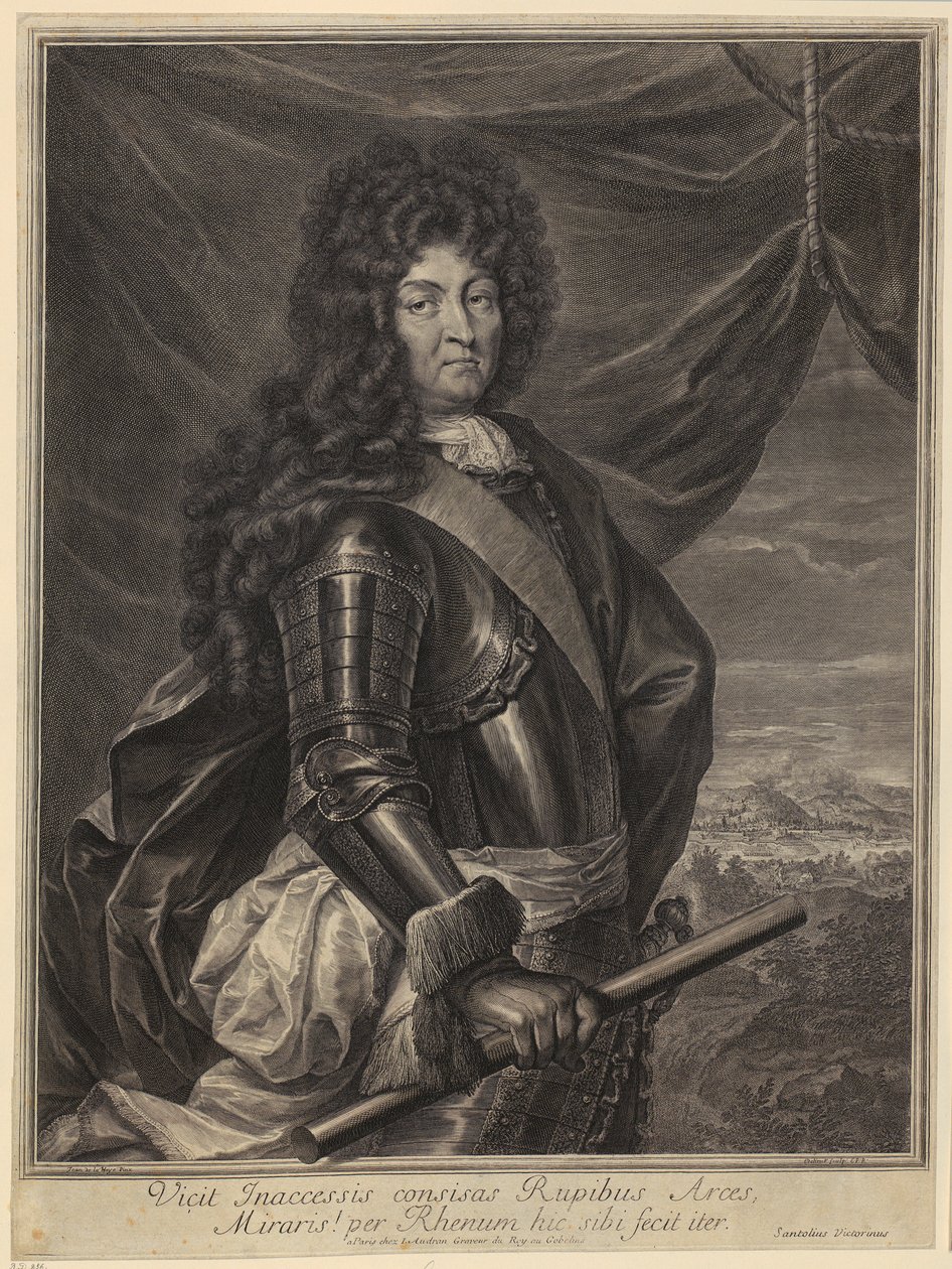 Portrait of Louis XIV by Gérard Edelinck