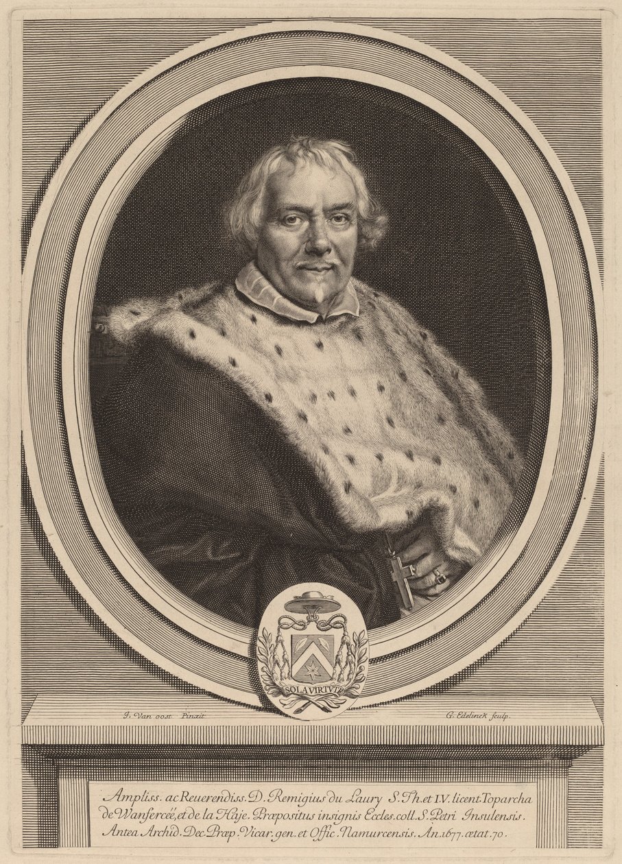 Remi Du Laury by Gerard Edelinck after Jacob van Oost II