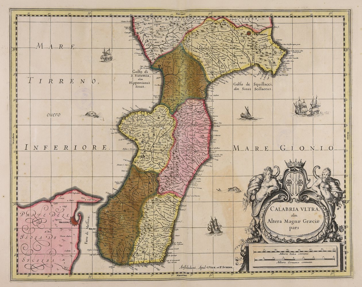 Calabria Ultra, Once Part of Magna Graecia by Gerard Valck