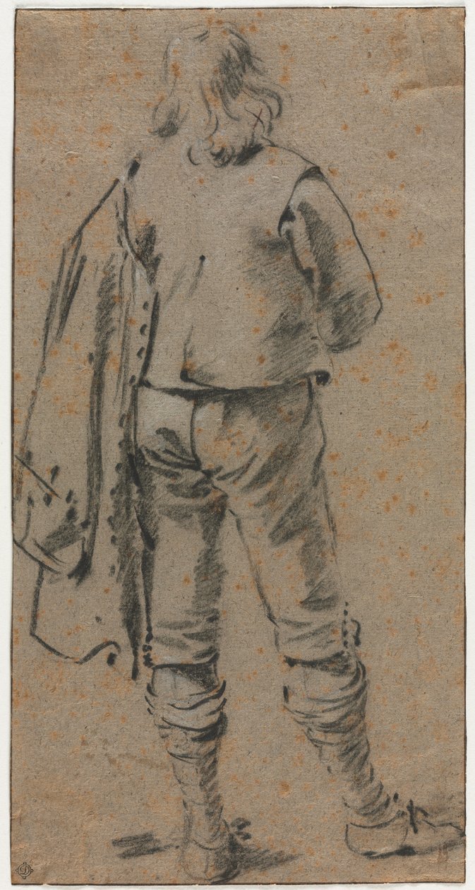 A Man Standing Seen from the Back, c. 1630 by Gerard ter Borch