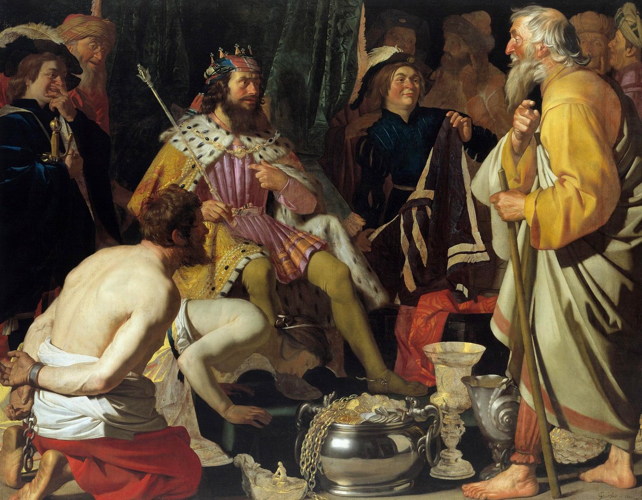 Solon and Croesus by Gerard van Honthorst