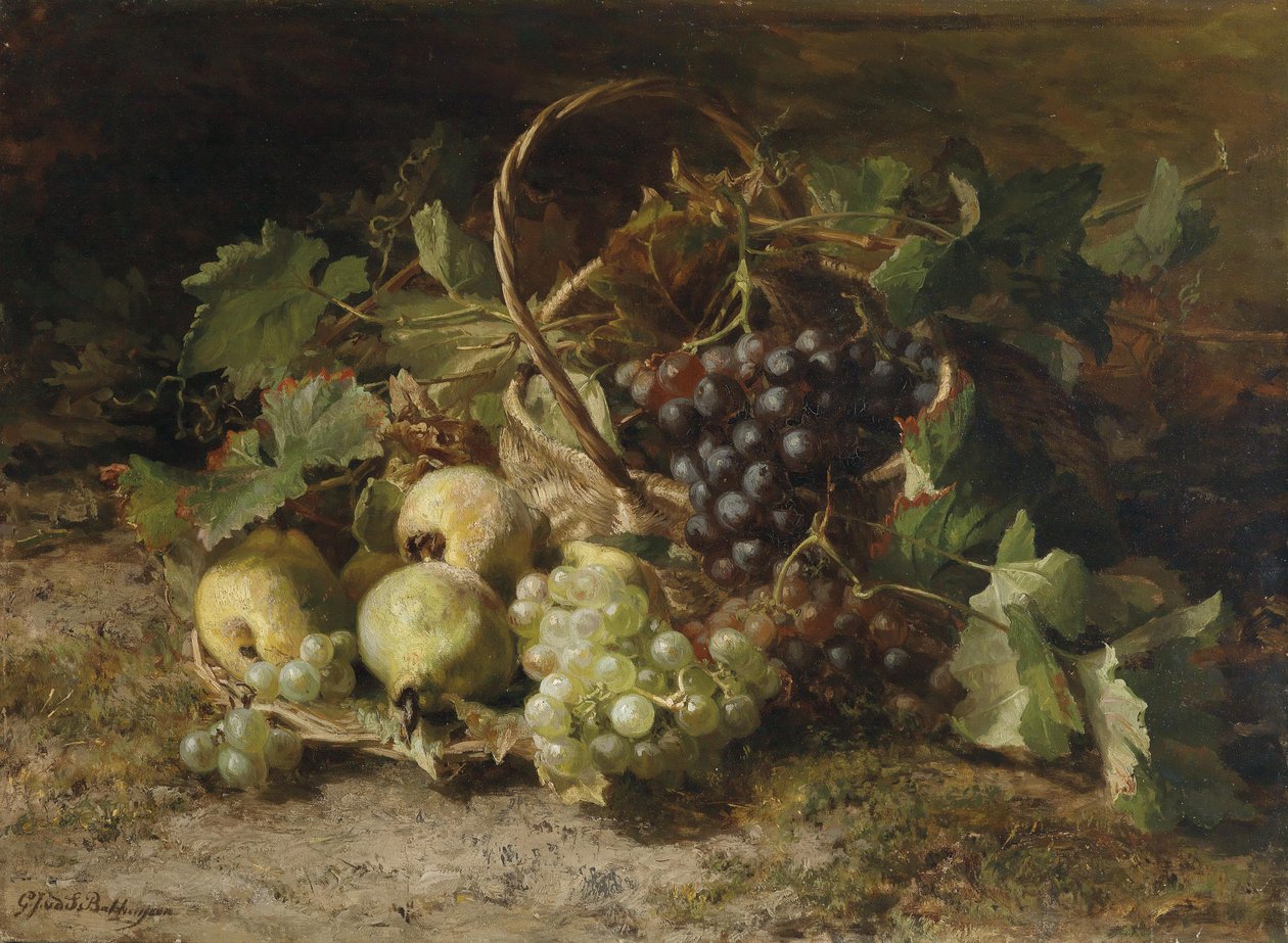 Still-life with Grapes and Pears by Gerardina Jacoba van de Sande Bakhuyzen