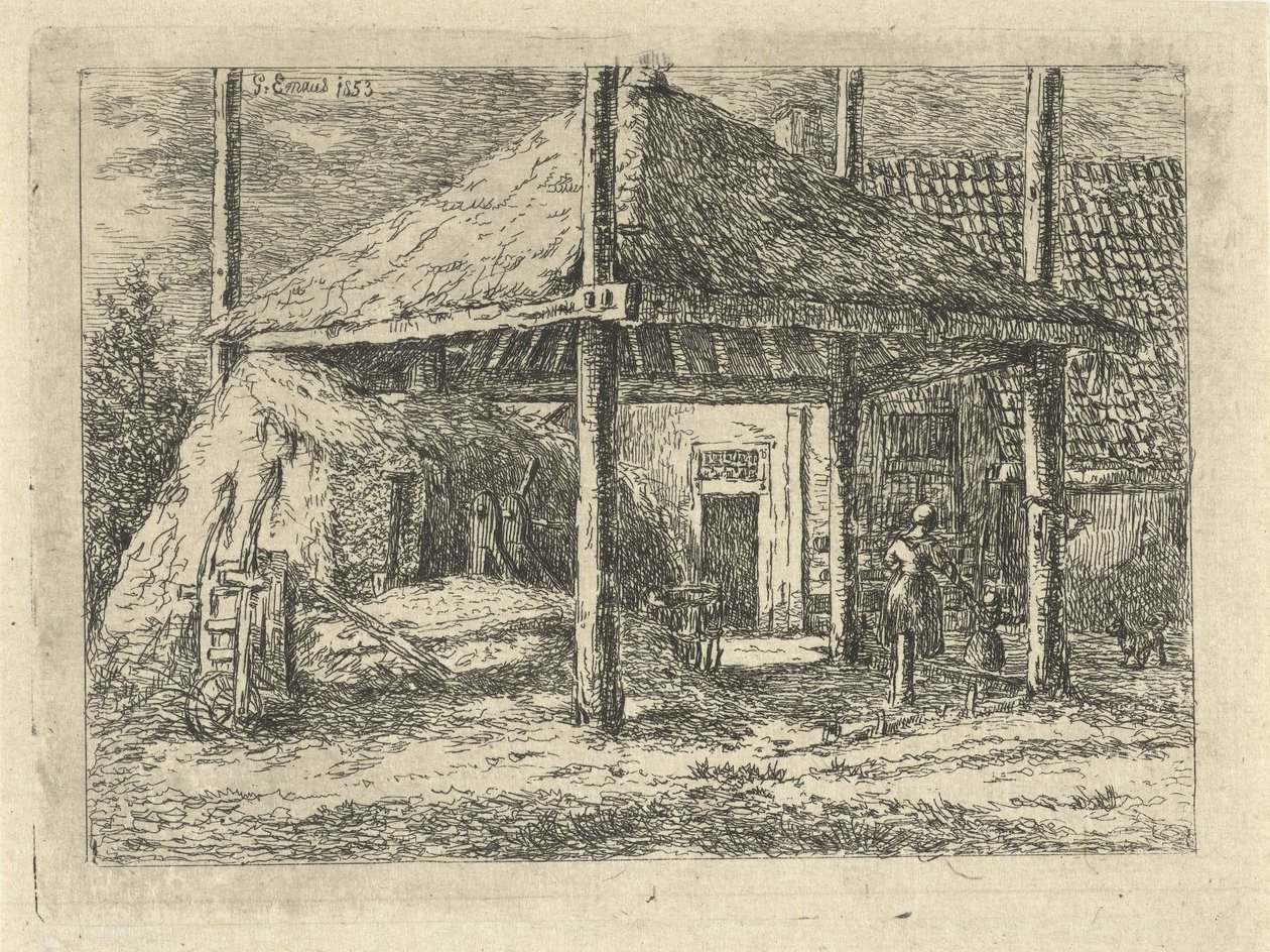 Haystack, Roof of a Hayrick in Pernis by Gerardus Emaus de Micault