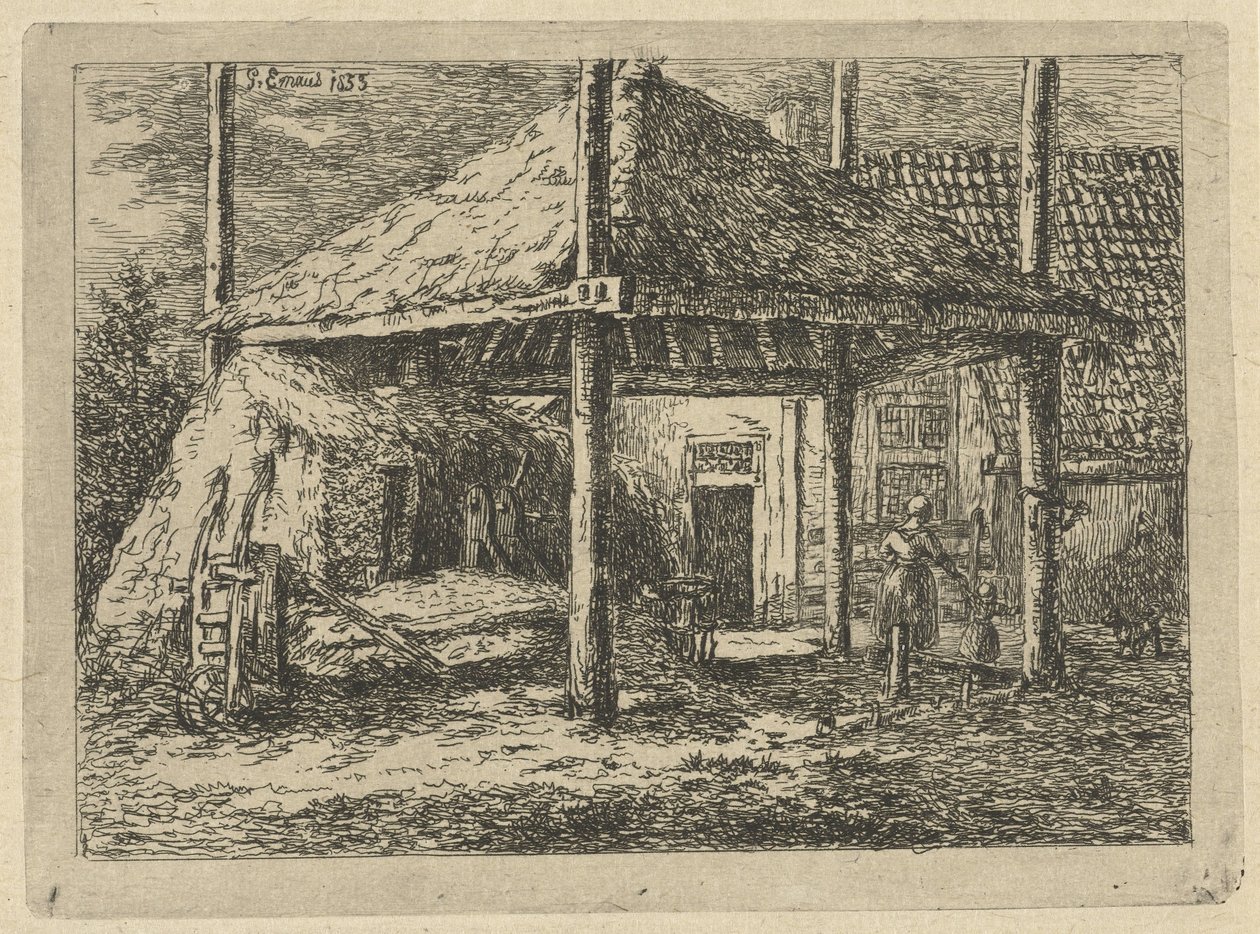 Haystack (Roof of a Haystack in Pernis) by Gerardus Emaus de Micault