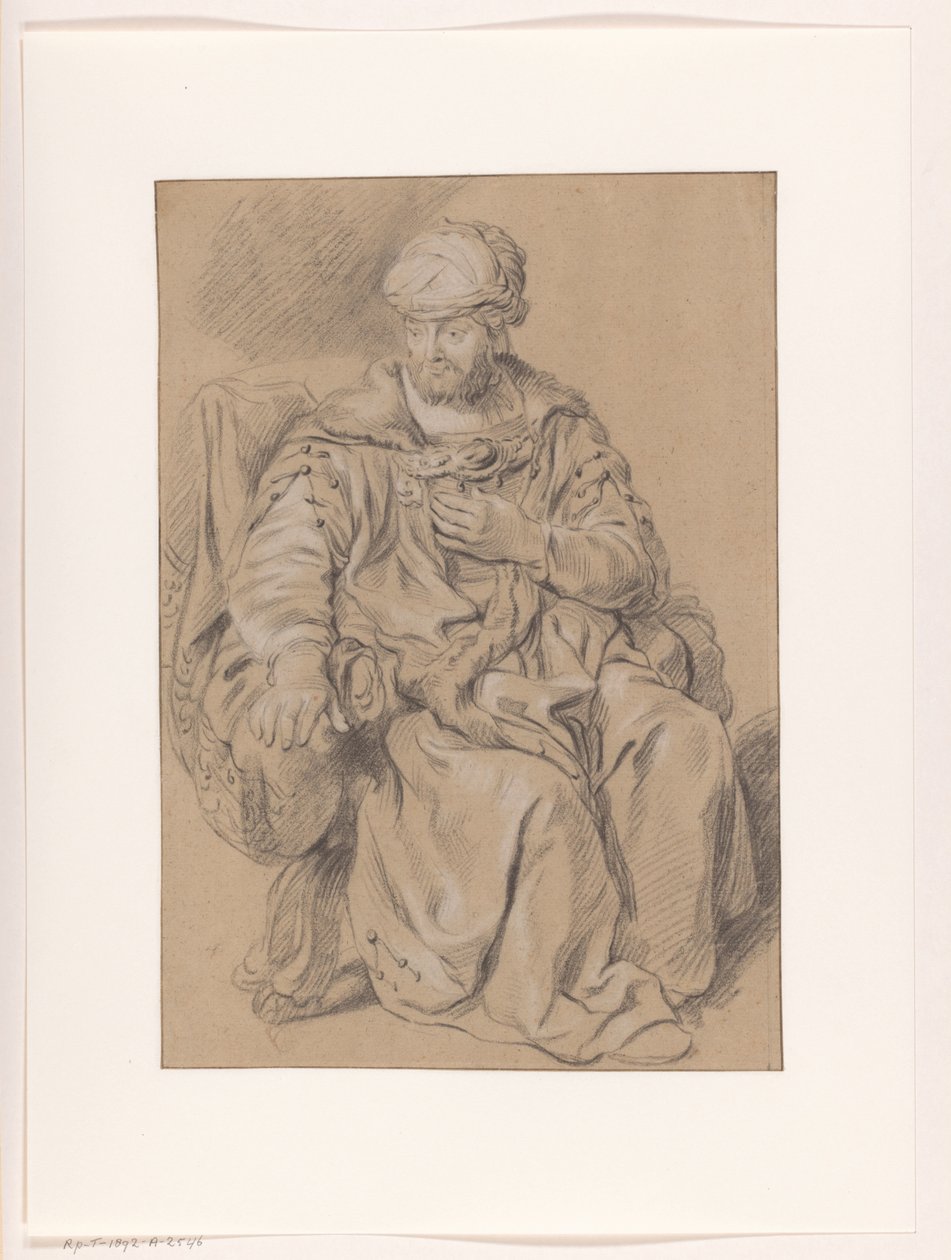 Seated Oriental Man by Gerbrand van den Eeckhout (copy after)
