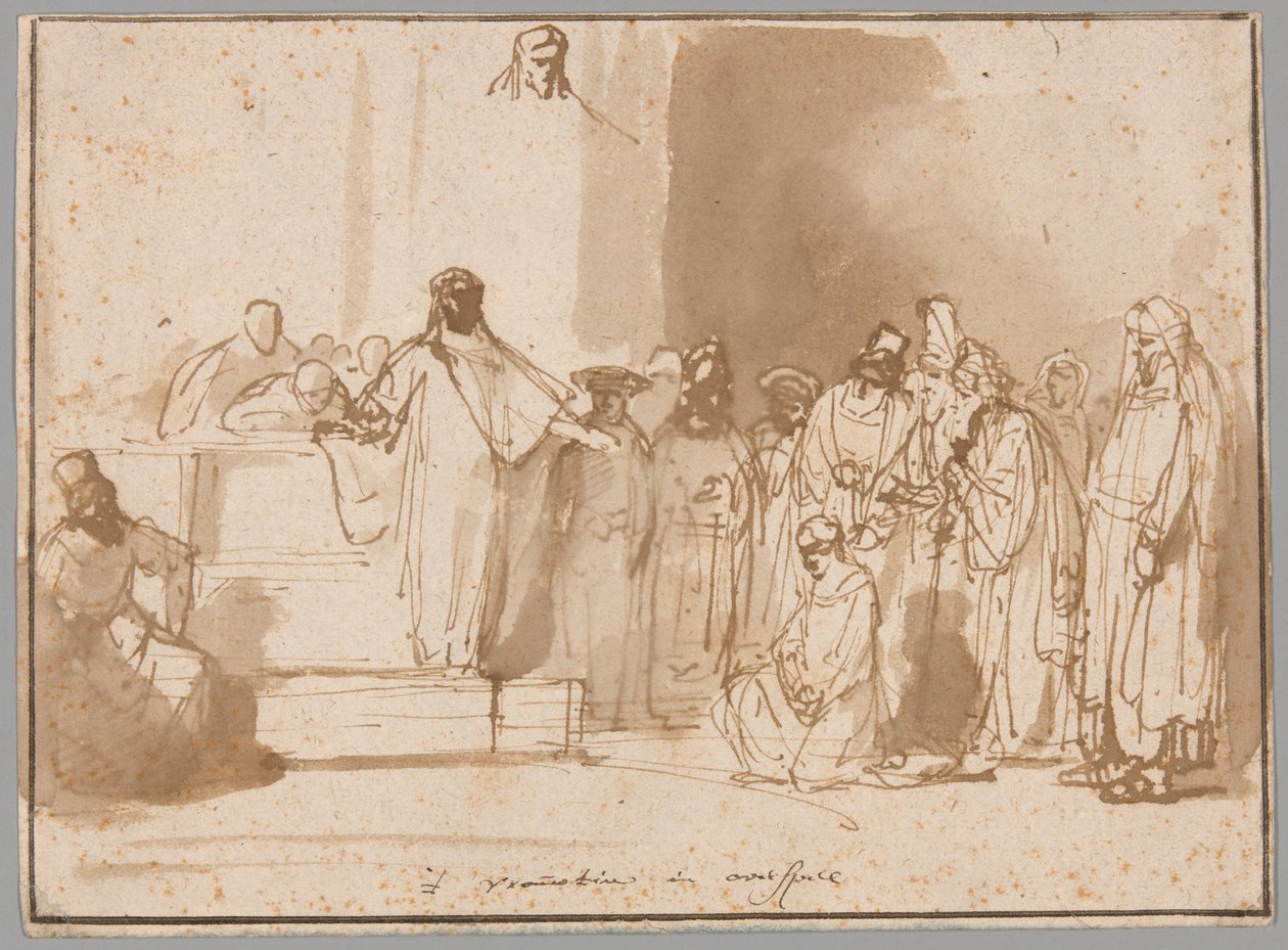 Christ and the Woman Taken in Adultery by Gerbrand van den Eeckhout