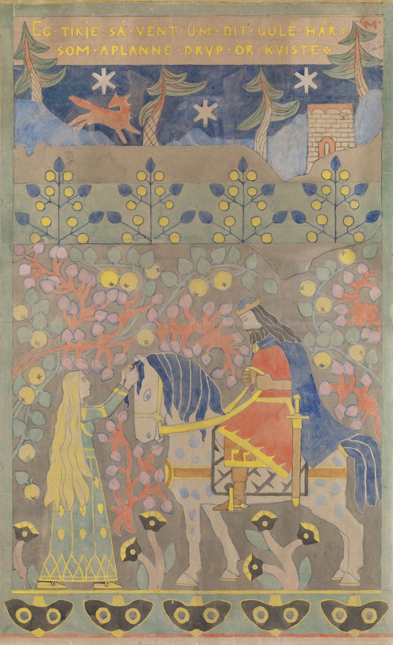 The Yellow Hair by Gerhard Munthe