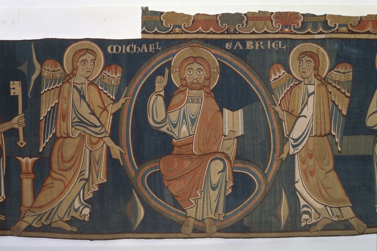 Christ with Archangels Michael and Gabriel by German School