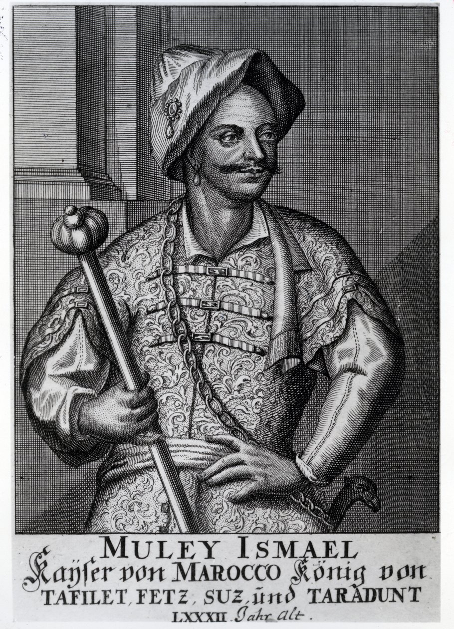 Moulay Ismail Ibn Sharif, 1719 by German School