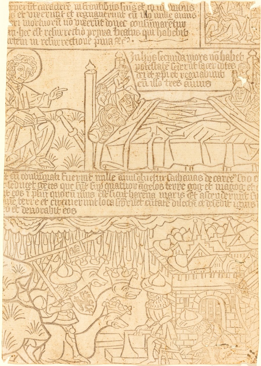 Apocalypse of John, Leaf 42 by German 15th Century