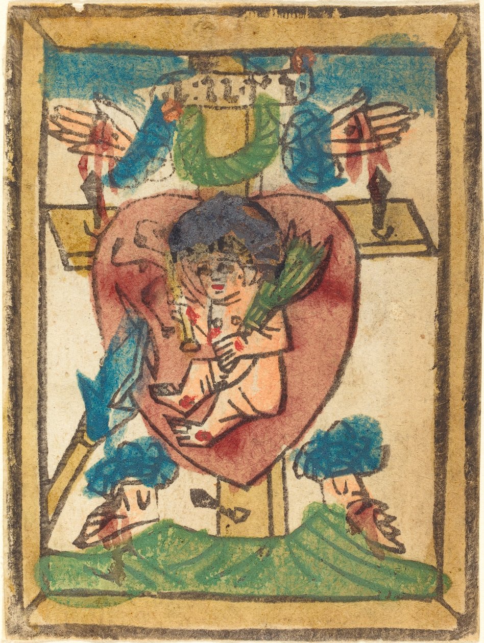 Christ Child in the Sacred Heart by German 15th Century