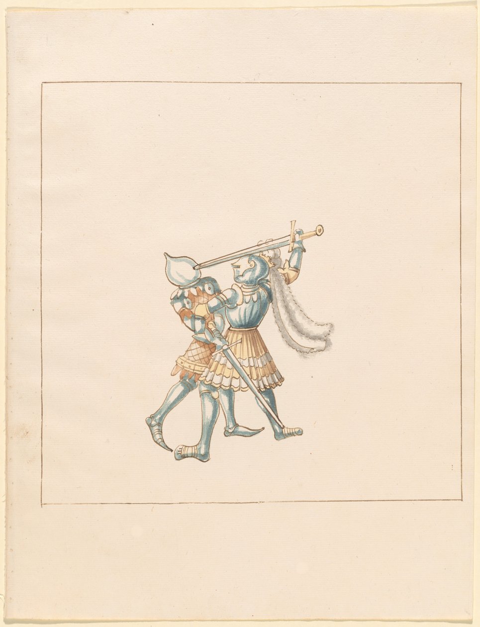 Freydal, The Book of Jousts and Tournament of Emperor Maximilian I: Combats on Foot (Jousts)(Volume III): Plate 160 by German 16th Century